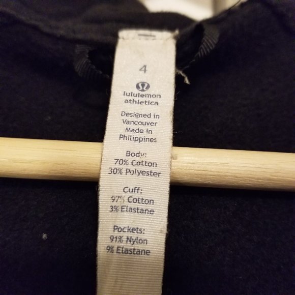 Lululemon Black Hooded Zip up Sweater - Picture 7 of 14